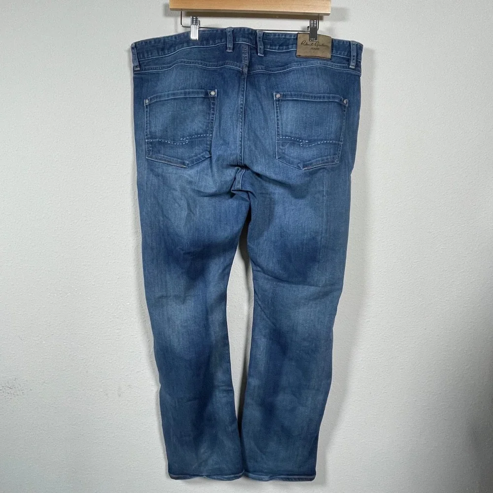Robert Graham‎ Yates Jeans Mens 42 Blue Straight Leg Denim Premium Wash Luxury